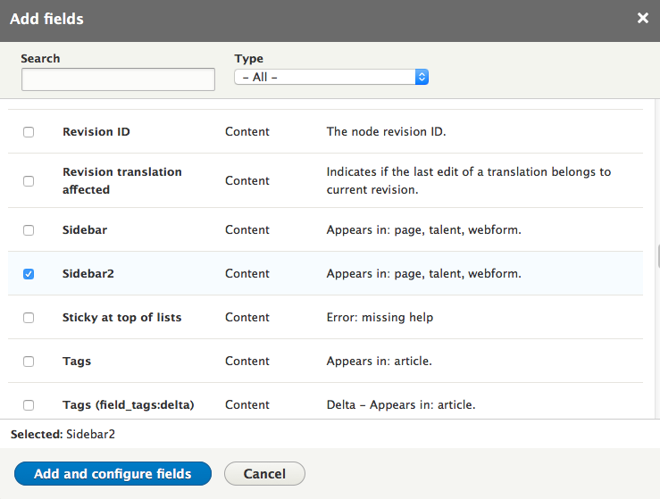 add drupal 8 view step 5